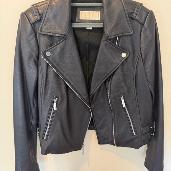 MICHAEL Michael Kors Leather Jacket Size Large - Picture 6 of 16